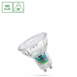 LED GU10 230V 2.5W SMD A-CLASS WW z soczewką szklana 38st SPECTRUM