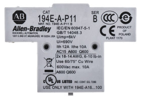 Styk pomocniczy Allen Bradley 2 1NC + 1NO 194 Montaż boczny