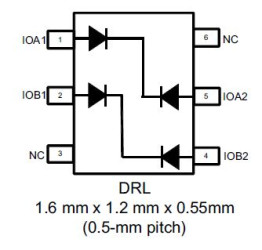 Dual 1-pF, ±5.5-V, ±10-kV ESD protection diode with ESD rating for USB 2.0