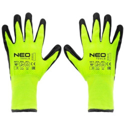 Rękawice robocze ocieplane, nylon powlekany lateksem, 4142X, rozmiar 10 97-613-10