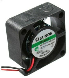DC axial fan, 12 V, 25 x 25 x 10 mm, 5.09 m³/h, 16 dB, vapo, SUNON MF25101V2-1000U-A99