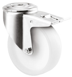 Koło samonastawne średnica kabla 80mm Trzpień Tente 150kg wysokość całkowita 108mm