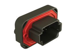 Złącze samochodowe 8-pinowe Amphenol Industrial 2-rzędowe Męski 13A AT Montaż na kołnierzu Złącze samochodowe