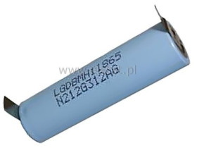 Akum. 3200mAh Li-Ion 18x65mm 3.7V 10A blaszki