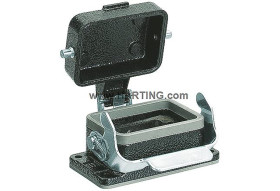 Obudowa złączy dużej mocy HARTING Montaż w przegrodzie rozmiar 6B Proste