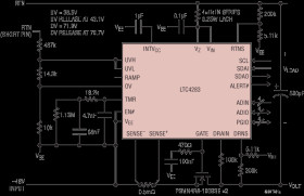 Negative Voltage Hot Swap Controller with Energy Monitor