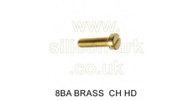 8BA x 3/16" brass cheese head screw (pack of 25)