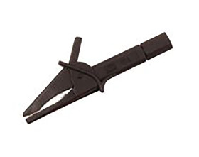 Zacisk krokodylkowy izolowany Czarny Martindale