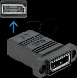 81309 Easy 45 DisplayPort Adapter straight