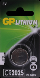 0602025C1 Lithium battery, 3 V, 160 mAh, 20,0x2,5 mm