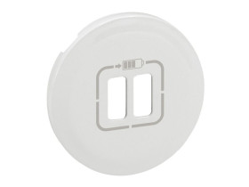 CELIANE Plakietka gniazda zasilającego 2 x usb biała 068256 LEGRAND
