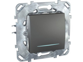 UNICA CLASS Wyłącznik pojedynczy z podświetleniem grafit MGU50.201.12NZ SCHNEIDER ELECTRIC