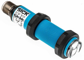 Czujniki fotoelektryczne Retrorefleksyjny cylindryczny SICK PNP zakres 50 mm → 3.7 m. LED