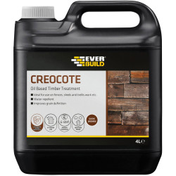 Everbuild 489043 Creocote Dark Brown 4 litre