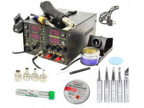 Stacja lutownicza WEP 853D5A +groty pasta cyna