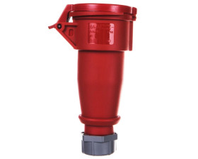 Gniazdo przenośne 1-częściowe 16A 5p 6h 400V IP44 AM-TOP zaciski śrubowe MEN5