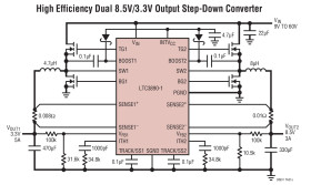 60V Low I, Dual, 2-Phase Synchronous Step-Down DC/DC Controller