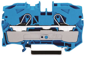 Blok zacisków przelotowych WAGO poziomy: Pojedynczy 20 → 6AWGWciskany zacisk Cage Clamp TOPJOB S, 2010 raster: