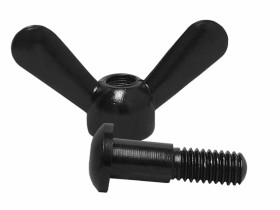 Motylek antenowy CB czarny bez śruby