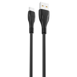 KABEL WTYK USB A - WTYK USB-C 1,0M 6A XO NB185 CZARNY (C-10-NB185B)