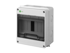 Rozdzielnica natynkowa 7 modułowa 1x7M drzwi transparentne IP55 EP-LUX PLUS RN (PE+N) 1952-01 ELEKTRO-PLAST NASIELSK