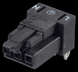 890-803/011-000 Mini PCB jack, for perfboard, angled, 3-pole