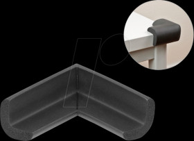 18397 Foam Edge Protection self-adhesive 56 x 56 x 22 mm black