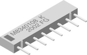 MSM (Military M83401/04 to /09) Thick Film Resistor Networks, Military, MIL-PRF-83401 Qualified, Type RZ040 to RZ090, Single-In-