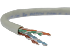 Kabel UTP kat.5e U/UTP 4x2x0,58 linka szara Telegärtner /100m/