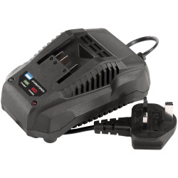 Draper 23793 Storm Force&#xAE; 20V Fast Charger -Power Interchange Batt