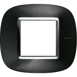 AXOLUTE Ramka owalna 2-modułowa antracyt HB4802XS