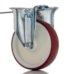 Koło samonastawne średnica kabla 125mm Płyta Tente 400kg wysokość całkowita 155mm