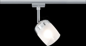 95338 URail rail spotlight Blossom, G9, max. 10 W, dimmable, chrome/cl