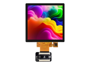 Waveshare 4inch IPS Capacitive Touch Display, 480x480 Pixels, RGB Communication Interface, Compatible With Luckfox Pico Ultra De