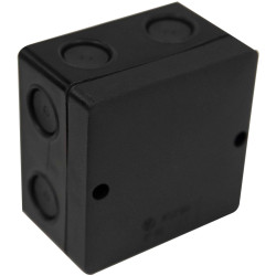 Dencon JB80BNB IP66 Junction Box Black 81 x 81mm