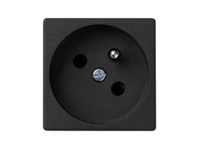 SIMON CONNECT Gniazdo K45 z uziemieniem 16A/250V szary grafit K02/14 KONTAKT SIMON