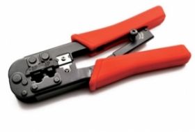 Zaciskarka wtyków 6p,8p czerwona