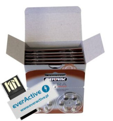 120 x baterie do aparatów słuchowych Rayovac Extra Advanced 312 + pendrive 8GB