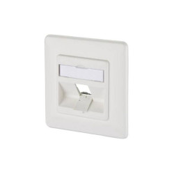 Metz Connect 130B20D11002KE Network outlet 1 port flush mount pure white
