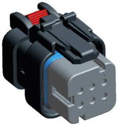 Złącze samochodowe 6-pinowe TE Connectivity 2-rzędowe Żeński AMPSEAL 16 Montaż na kablu Obudowa złącza samochodowego