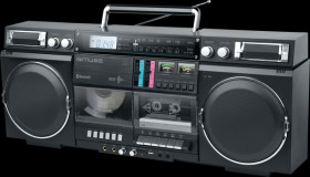 M-380 BLACK M-380 boombox with digital radio, CD, cassette and Bluetooth