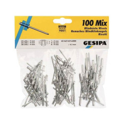 Gesipa 1433569 Blind Rivet Diameter 3x10mm Steel Pack of 100 Efficient Assembly