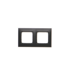 Ramka podwójna karton-gips czarny mat DRK2/49 Kontakt Simon54