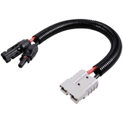 TRU COMPONENTS TC-12195716 High Current Connector Cable Type A Black Red 1 pc