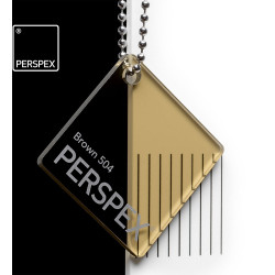 Perspex Cast Acrylic Sheet 600 x 400 x 3mm Transparent Brown