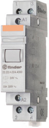 Relay, 2 Form A (N/O), 24 V (AC), 41 Ω, 20 A, 400 V (AC), 22.22.8.024.4000