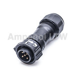 Złącze wielostykowe przemysłowe 5-pinowe Montaż na kablu Wtyczka Amphenol Industrial