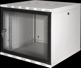 W06B54G 19" SOHO Wallmount Cabinet 6U, 550 mm depth, grey, assembled