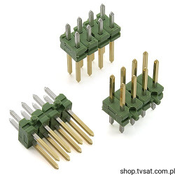 825440-4 Connector 2 x 4 Pin Vertic THT TYCO