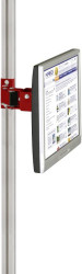 Manuflex LZ8205.3003 ESD Monitor ESD do portali aluminiowych o pojedynczym przegubie 80 mm, adapter VESA 100 mm, w kolor